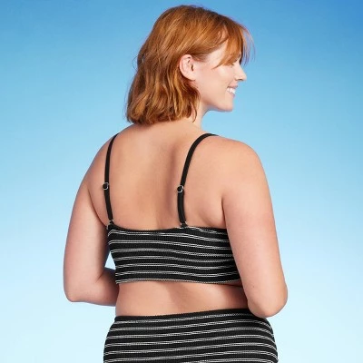 Women's Pucker Texture Square Neck Bikini Top - Kona Sol™ Turquoise 6 Women's Pucker Texture Square Neck Bikini Top - Kona Sol™ Turquoise - Image 4