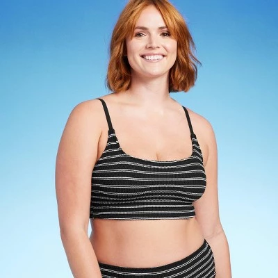 Women's Pucker Texture Square Neck Bikini Top - Kona Sol™ Turquoise 5 Women's Pucker Texture Square Neck Bikini Top - Kona Sol™ Turquoise - Image 3