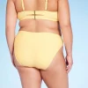 Women's Side-Tie Mid-Rise Cheeky High Leg Bikini Bottom - Wild Fable™ Yellow