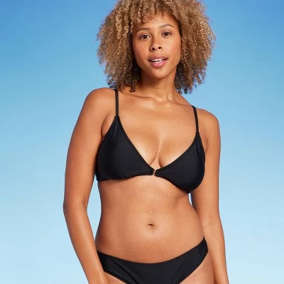 Women's Center Front Ring Triangle Bikini Top - Shade & Shore™ Purple 5 Women's Center Front Ring Triangle Bikini Top - Shade & Shore™ Purple - Image 3