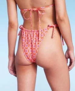 Women's Ultra High Leg Adjustable Coverage Bikini Bottom - Wild Fable™ Orange Tile Print -Default Template 7 GUEST d42d220b 4a24 49ab a216 d172541a9e37