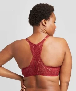 Women's Racerback Lace Push-Up Bra - Auden™ Blue