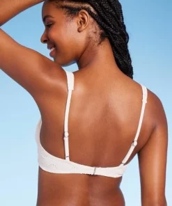 Women's Pointelle Underwire Bikini Top - Wild Fable⢠Cream