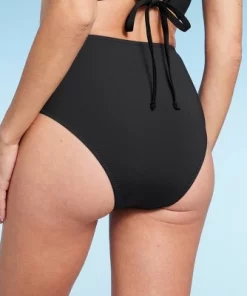 Women's High Waist Cheeky Bikini Bottom - Shade & Shore™ Cream