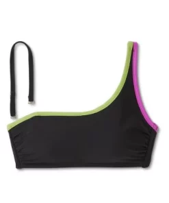 Women's Contrast Binding One Shoulder Bralette Bikini Top - Shade & Shore™ Black -Default Template 7 GUEST e02a97fc 3082 4df6 9fba 00ed5fbed65c