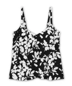 Women's UPF 50 V-Neck Angled Tiered Tankini Top - Aqua Green® Coral Pink -Default Template 7 GUEST e1baf687 c314 49de b4af 9c53297ea24c