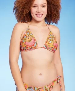 Women's Paisley Print Triangle Bikini Top - Wild Fable™ Multi -Default Template 7 GUEST e238f57d 5e3a 4d1e b947 fdc7b3d73e34
