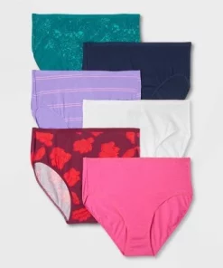 Women's 6pk Fashion Print Briefs - Auden™ Multi -Default Template 7 GUEST e2797809 a38e 4dcf a708 eddd124a103c 3