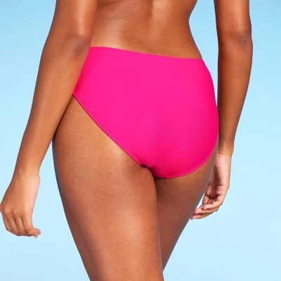 Women's Ring Detail Bikini Bottom - Shade & Shore™ Hot Pink 6 Women's Ring Detail Bikini Bottom - Shade & Shore™ Hot Pink - Image 4