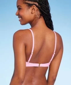 Women's Twist-Front Bralette Bikini Top - Wild Fable™ Black