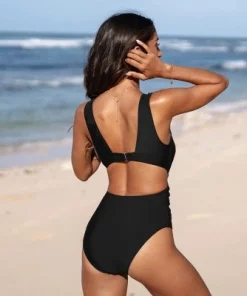 Women's V Neck Cutout One Piece Swimsuit - Cupshe -Default Template 7 GUEST ea55b266 f460 4ab3 bf09 d2304a9a1435