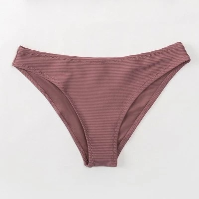 Women's Ribbed Low Waisted Bikini Bottom Swimsuit - Cupshe 6 Women's Ribbed Low Waisted Bikini Bottom Swimsuit - Cupshe - Image 4