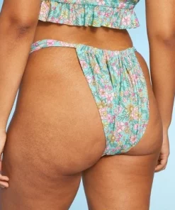 Women's Wide Strap Adjustable High Leg Bikini Bottom - Wild Fable™ Green Floral Print 15 Women's Wide Strap Adjustable High Leg Bikini Bottom - Wild Fable™ Green Floral Print -Default Template 7 GUEST eb08b05e ba88 48b9 82e5 5ca2039cea18