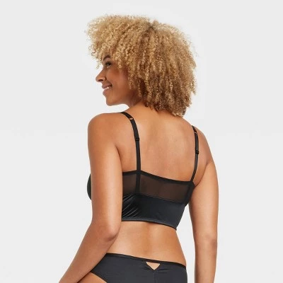 Women's Satin Keyhole Bralette - Auden™ Red 6 Women's Satin Keyhole Bralette - Auden™ Red - Image 4