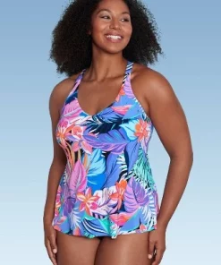 Women's UPF 50 V-Neck Tankini Top - Aqua Green® Multi Tropical Print 26 Women's UPF 50 V-Neck Tankini Top - Aqua Green® Multi Tropical Print -Default Template 7 GUEST eca4c357 f60b 4aec b9fd b8156ca95526