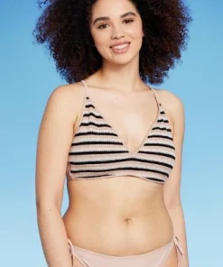 Women's Striped Crochet Bralette Bikini Top - Wild Fable™ Light Pink -Default Template 7 GUEST ecabdce1 a83d 459c a5c5 ebbd3b7f95f7