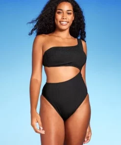 Women's Ribbed One Shoulder Cut Out One Piece Swimsuit - Shade & Shore™ Black 11 Women's Ribbed One Shoulder Cut Out One Piece Swimsuit - Shade & Shore™ Black -Default Template 7 GUEST ed5c180b b58f 4109 a70c dac977ce4876