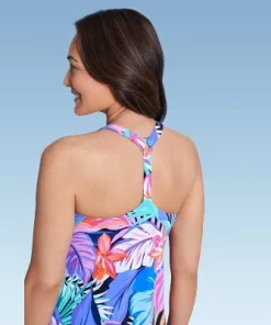 Women's UPF 50 V-Neck Tankini Top - Aqua Green® Multi Tropical Print 23 Women's UPF 50 V-Neck Tankini Top - Aqua Green® Multi Tropical Print -Default Template 7 GUEST f009f79c 3a26 4b45 9418 074c78925692