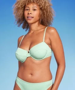 Women's Ribbed Underwire Bikini Top - Shade & Shore™ Green 11 Women's Ribbed Underwire Bikini Top - Shade & Shore™ Green -Default Template 7 GUEST f1b6b310 2fd9 484e a84d 3aced4e2c26e