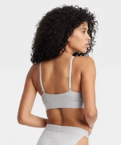 Women's Busty Cotton Triangle Bralette - Auden™ Heathered Gray 16 Women's Busty Cotton Triangle Bralette - Auden™ Heathered Gray -Default Template 7 GUEST f371550f 7b42 4425 9865 5792c3a18781