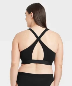 Women's Cotton Stretch Cross Back Bralette - Auden™ Heathered Gray -Default Template 7 GUEST f3ad16ba 90b1 4e99 b3df b77dff47efba