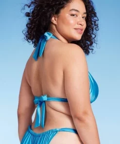 Women's Knotted Halter Bikini Top - Wild Fable™ Shiny Blue 9 Women's Knotted Halter Bikini Top - Wild Fable™ Shiny Blue -Default Template 7 GUEST f45f1221 c442 4d94 8c40 705d77ad4bc3