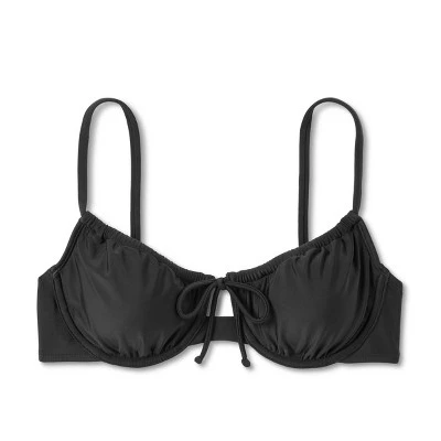 Women's Shirred Underwire Bikini Top - Wild Fable™ White 7 Women's Shirred Underwire Bikini Top - Wild Fable™ White - Image 5