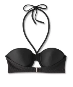 Women's Lightly Lined Ribbed Halter Bikini Top - Shade & Shore™ Blue -Default Template 7 GUEST f69a7d48 c97f 4c2d b2a3 696e8c41e7e5