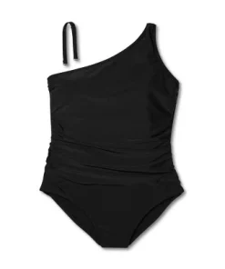 Women's Tummy Control One Shoulder Ruched Full Coverage One Piece Swimsuit - Kona Sol™ Black 10 Women's Tummy Control One Shoulder Ruched Full Coverage One Piece Swimsuit - Kona Sol™ Black -Default Template 7 GUEST fa5a0c82 b09c 4ac8 9b2a 5d0960de5821
