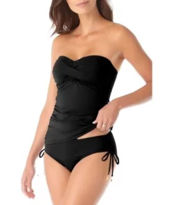 Anne Cole - Women's Twist Front Bandeaukini Swim Top