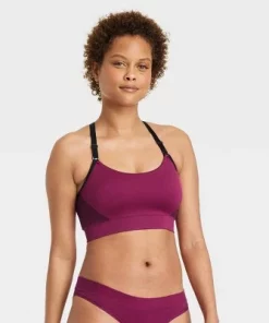 Women's Nursing Yoga Bralette - Auden™ Red -Default Template 7 GUEST ff3337c3 89a8 418c 8b95 e5b18f256789